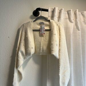 Cream Pearl Bolero Shrug